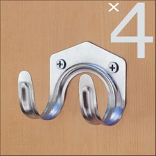 4 PACK TOOL HOOKS Metal Garage Storage Utility Hooks Hanger Holder Wall Mount