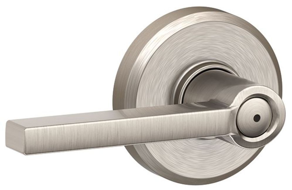 Schlage F40-LAT-GSN Latitude Privacy Door Lever Set - Nickel
