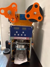 Fully Automatic Coffee Boba Bubble Tea Cup Sealer Electric Sealing Machine 95mm