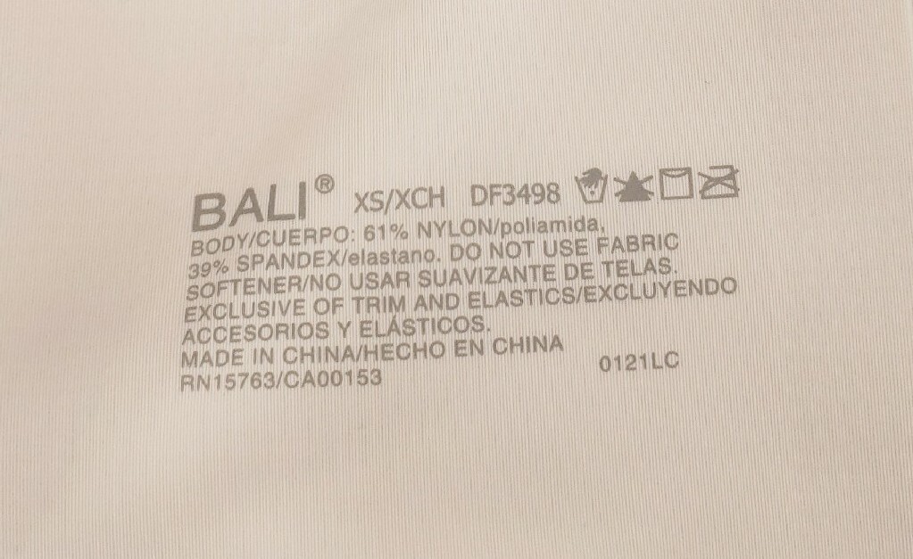 Bali Womens Comfort Revolution Easylite Bra Underwire XSmall DF3498