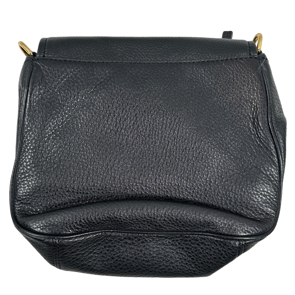 Marc Jacobs Empire City Crossbody Mini Messenger Bag Black Leather Flap