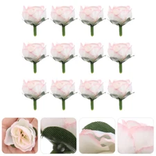 50pcs 3cm Artificial Roses Flower Heads Wedding Decoration (Light Pink)
