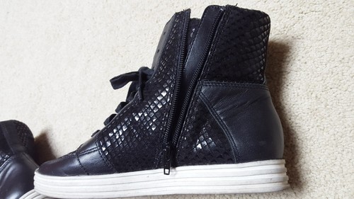 AEROSOLES BLACK HIGH TOP SNEAKERS 7M ~ BALTIMORE - Picture 4 of 4