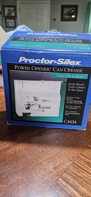 Proctor Silex Power Opener Under The Counter Can Opener NEW OPEN BOX TESTED