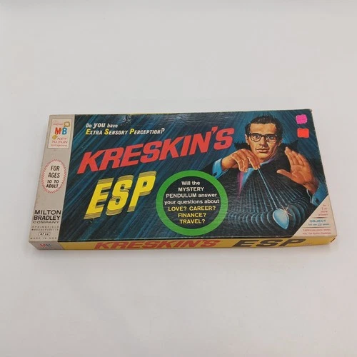 Kreskins ESP Board Game Milton Bradley Complete 1966 Vintage Mind Bending Game