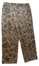Vintage Y2K Liz Claiborne Corduroy Pants Tabitha Floral Casual Sz 16 Petite