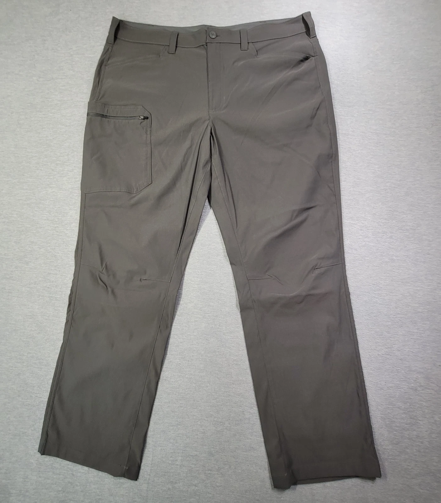 Eddie Bauer Pants Mens 38x32 Gray Straight Leg Stretch Outdoor Hiking Nylon
