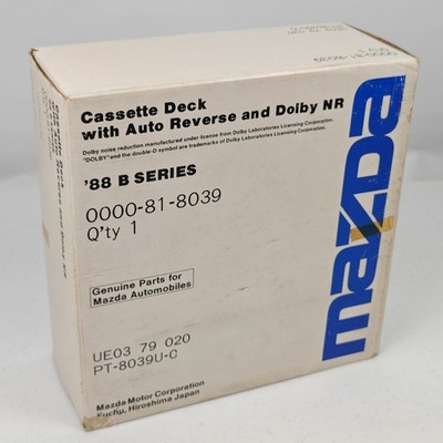 NEW 1988 Mazda B Series Pickup Truck Genuine Cassette Deck PT 0000-81-8039 OEM