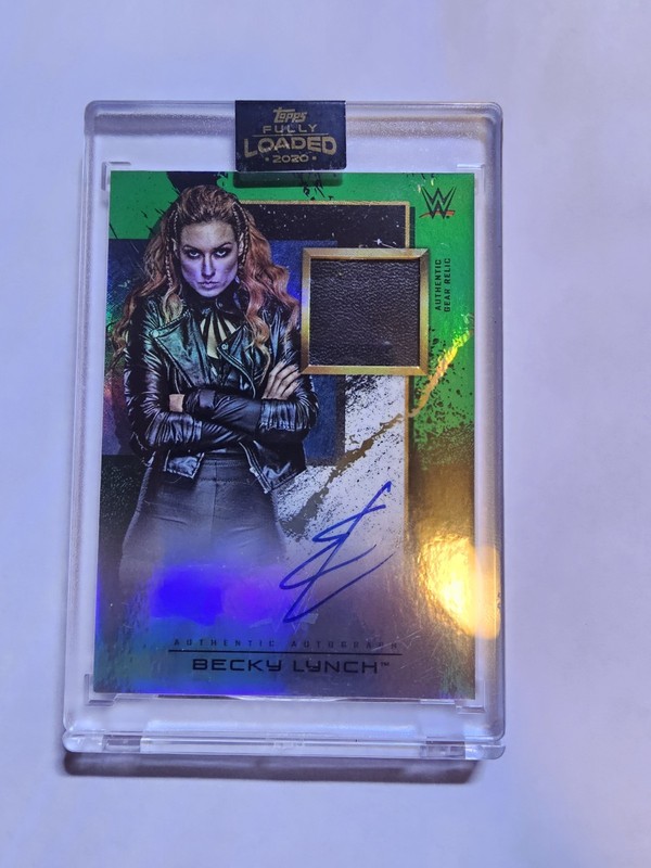 2020 Topps WWE Fully Loaded BECKY LYNCH Patch Auto /50 #SG-BL