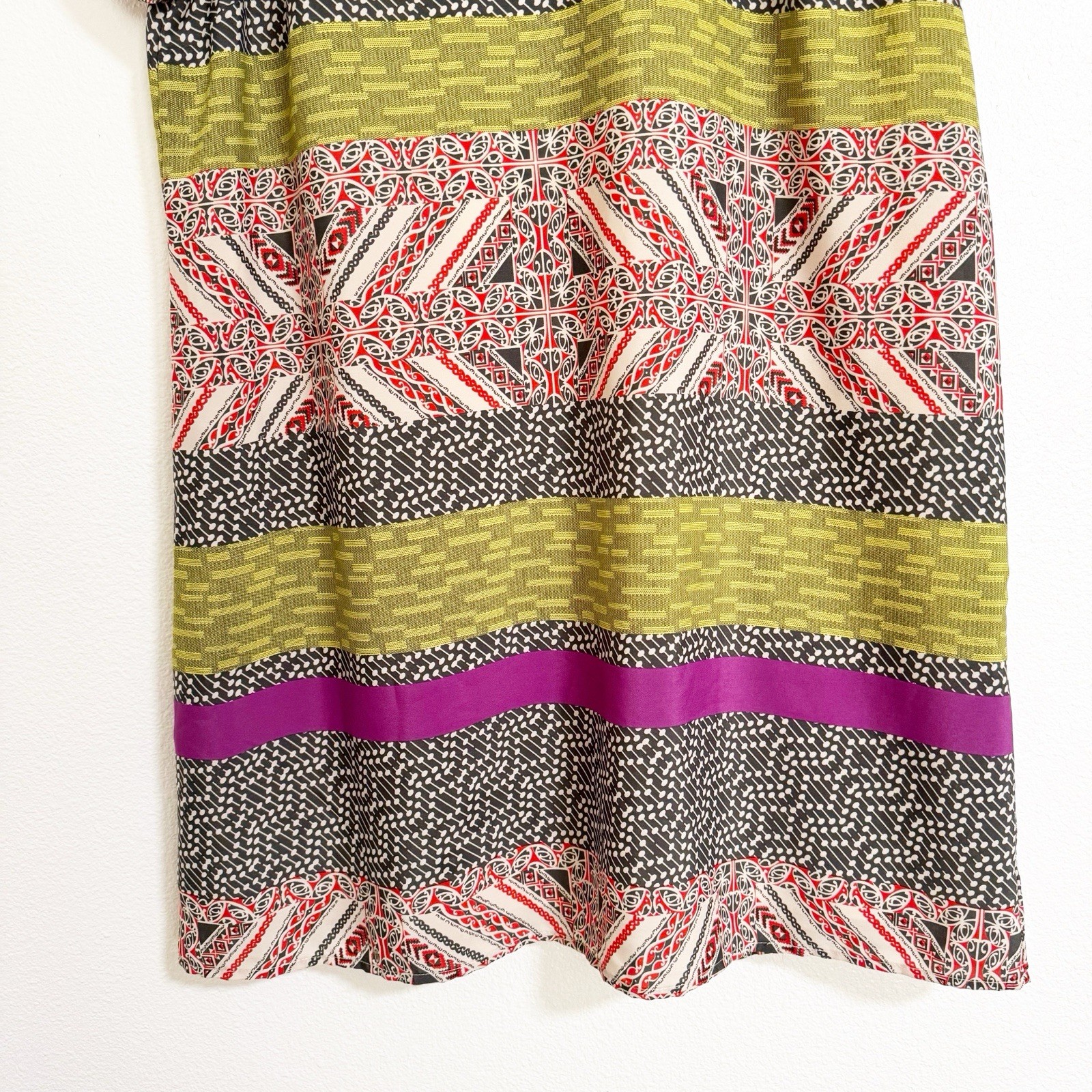 Made for Impulse Patchwork Stripe Shift Dress Mul… - image 4