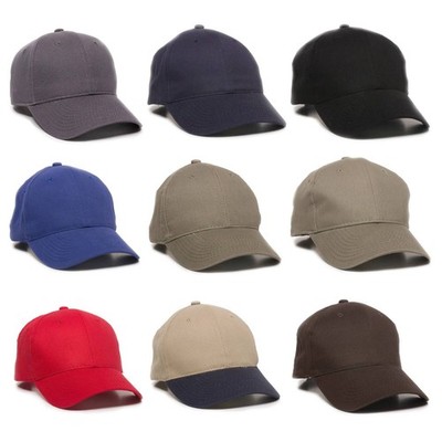 Outdoor Cap BCT-600 Structured Brushed Cotton Twill Solid Back Cap