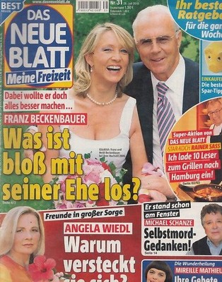 Das neue Blatt Franz Beckenbauer,Britney Spears,Leslie Caron,Otto Waalkes 