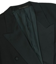 Men's 42 R Hugo Boss Black Double Breasted Peak Lapel Tuxedo Jacket Blazer