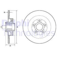 Delphi 2X Bremsscheibe Hinten Ø300 Mm FüR Renault Laguna III Grandtour KT0/1