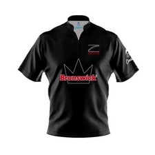 Custom Name Brunswick Danger Zone Bowling Jersey Shirt All Size S-5XL