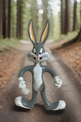 1993 Bugs Bunney 4.75'' Action Figure Warner Bros Looney Tunes