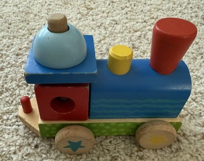 Melissa & Doug Stacking Train - Classic Wooden Toddler Toy