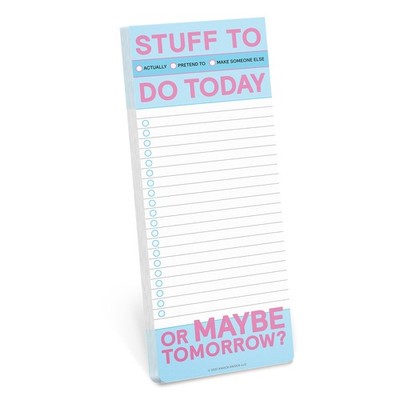 Knock Knock Stuff to Do Today Make-a-List Pad (Knock Knock Make-a-list ...
