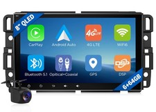 Android 13 6 64 Car Stereo Radio GPS Navi CarPlay For Chevy Silverado GMC Sierra