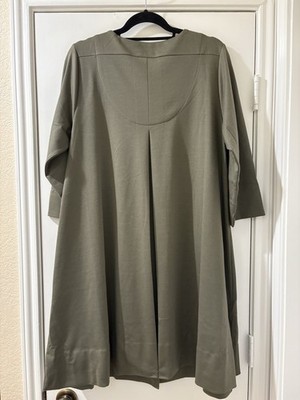 Gretchen Scott womens Olive Button Front Ursala Ponte Knit Swing Dress size  XL | eBay