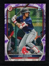 2023 Bowman Prospects Purple Pattern 161/199 Juan Chacon #BP-105 9su