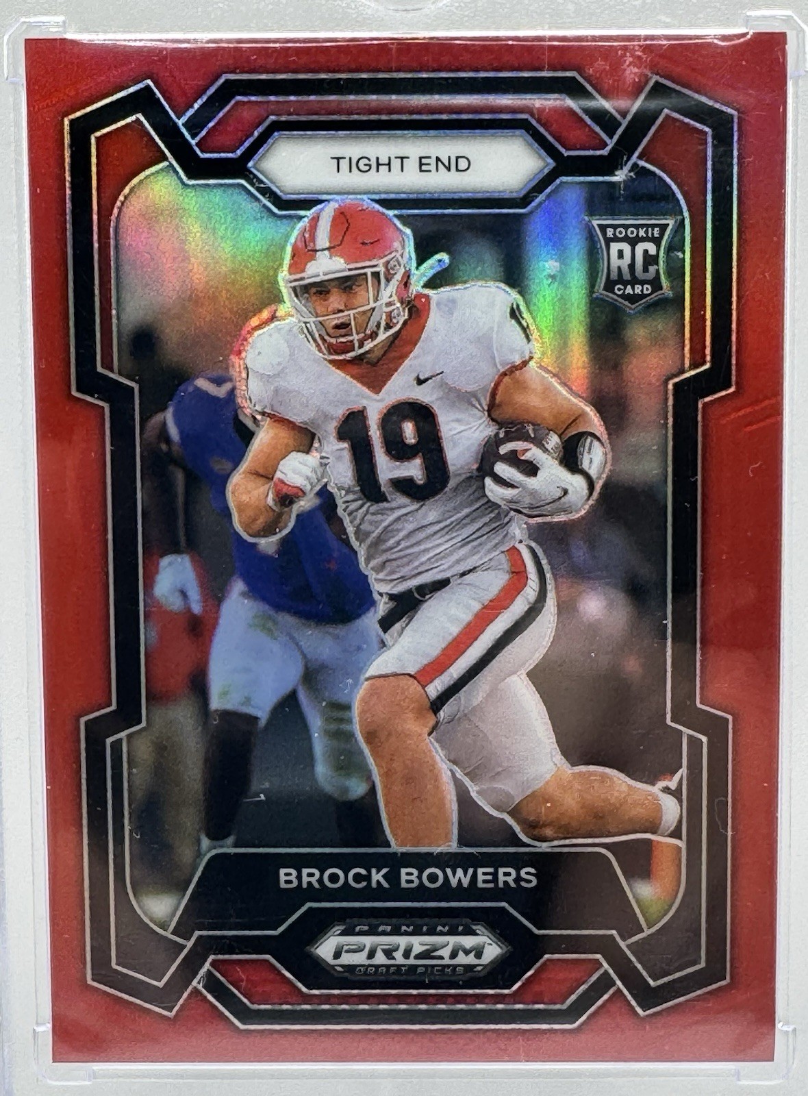 2024 Panini Prizm Draft Picks #107 Brock Bowers Red RC /299 - GA COLOR MATCH