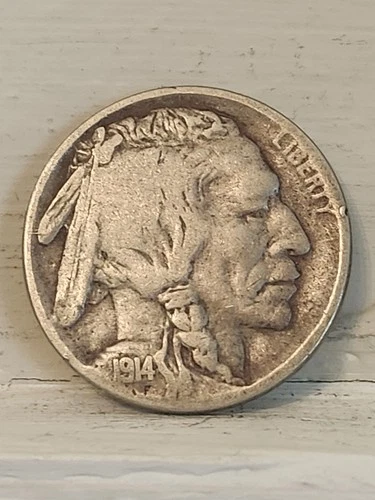 1914-D 5C Buffalo Nickel