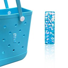 Letter Charms for Bogg Bag, Alphabet Blue Sequin Lettering Accessories Char - 04