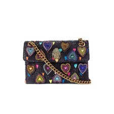 KURT GEIGER FABRIC MINI KENSINGTON BLACK/COMB