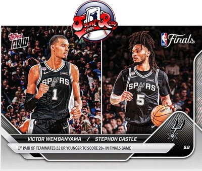 2025-26 Topps Now Victor Wembanyama  Stephon Castle 334 Presale