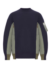 SACAI Navy/Khaki Sweatshirt New  Authentic