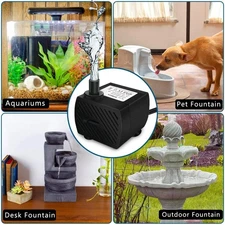 Water Pump Feature Fountain Outdoor Garden Fish Pond Submersible Aquarium Pumps