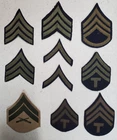 Lot of WW2 WWII U.S. Army Military Chevron Rank Patches & other