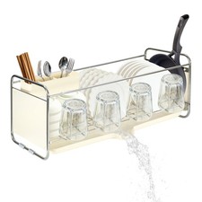 Modern Kitchen Dish Drying Rack Multifunctional Bowl Dishes Draining Basket