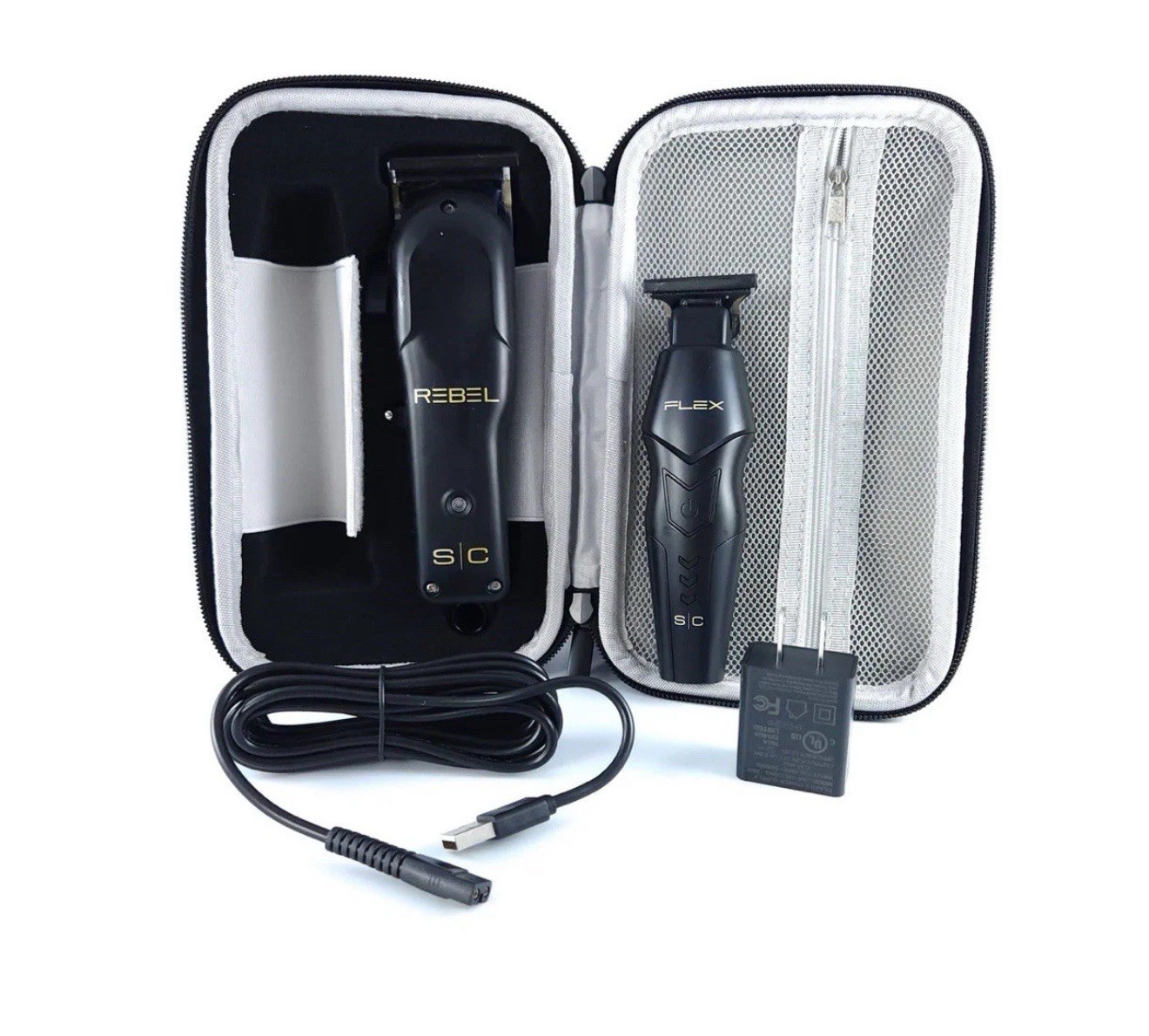 StyleCraft Super Set Rebel Clipper & Flex Trimmer with Travel Case -OPEN BOX