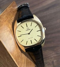 OMEGA De Ville Hand Wind Vintage Men Dress Watch Gold Tone Japan Working