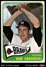 1965 Topps #156 Bob Sadowski Braves 2.5 - GD+
