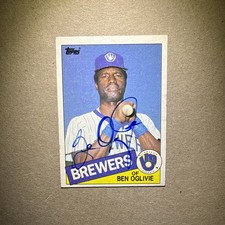 1985 Topps - Ben Oglivie #681 Milwaukee Brewers (AU) Autograph