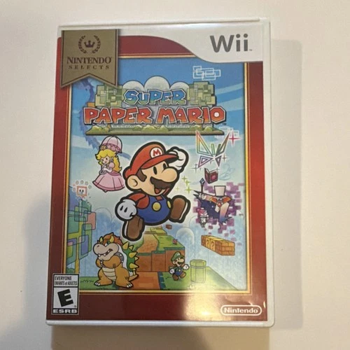 Nintendo Super Paper Mario Wii Nintendo Selects Manual Platformer E NTSC