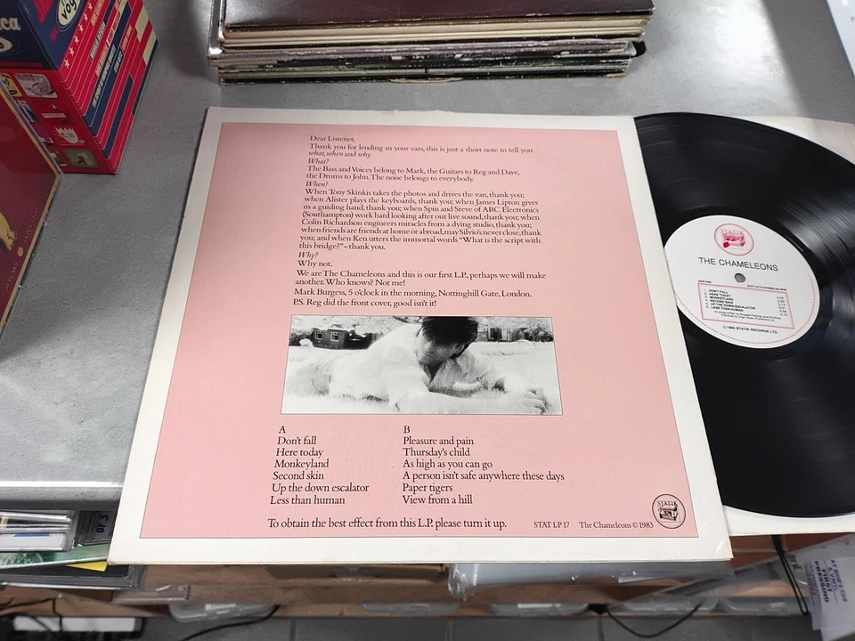 The Chameleons – Script Of The Bridge / 1985 Statik Records – STAT LP 17 EX/VG+ - Image 4 of 4
