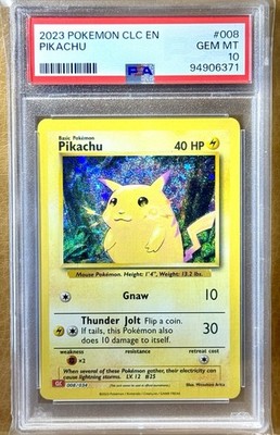 PSA 10 Pikachu 008/034 CLC Classic Box Charizard Deck Holo Rare