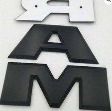 Set Tailgate Letters For Ram 1500 2500 3500 Emblem Badge Nameplate Black Set Tailgate Letters For Ram 1500 2500 3500 Emblem Badge Nameplate Black