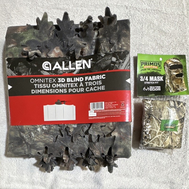 Primos Camo Mask And AllenBlind Fabric
