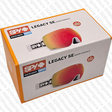 SPY+ Legacy SE Snow Goggle Matte White Happy Lens Skibrille Helmkompatibel