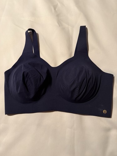 Evelyn & Bobbie- Women's LARGE Navy The Beyond Bra Seamless Wireless