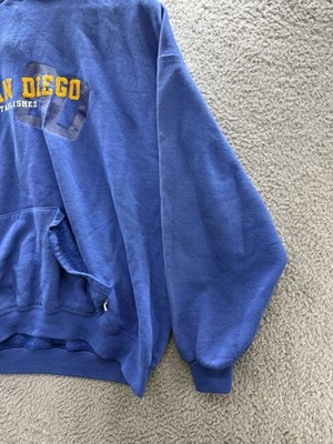 VTG Russell Athletic Hoodie Navy Blue Men's UC San Diego 90s Sz XL
