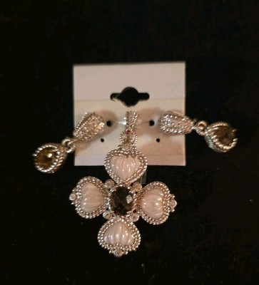 Judith Ripka 925 Sterling Silber Anhänger Set