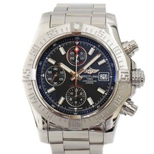 BREITLING Super Avenger Ii Chronograph A1338111 Black Men's Used Watch #121017