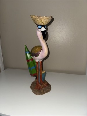 Design Toscano Larry Flamingo Statue Beach Theme