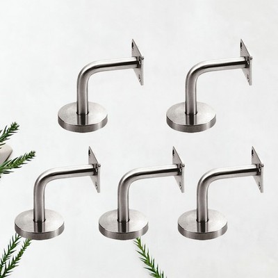 5pcs professionelle massive Edelstahl -Handläufe -Montagelemente für Handläufe